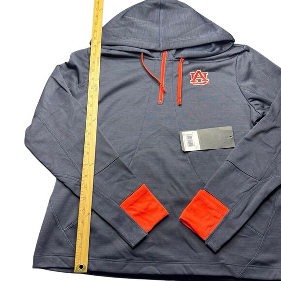 NWT OTS Auburn Tigers 1/4 Zip Movk Neck Hoodies Woman’s L Black/Navy Orange NCAA - Picture 8 of 11